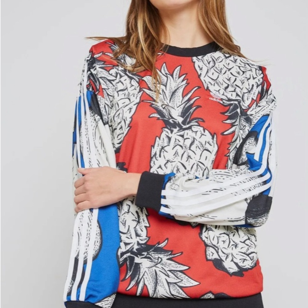 Adidas FARM pineapple boyfriend sweatshirt